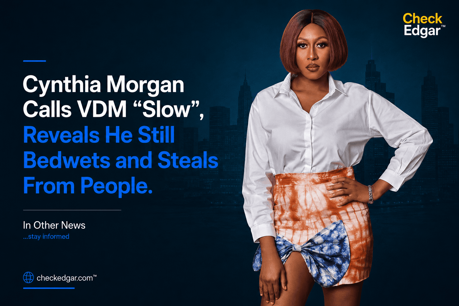 Cynthia Morgan Calls VDM "Slow", Reveals He Still Bedwets and Steals From People.