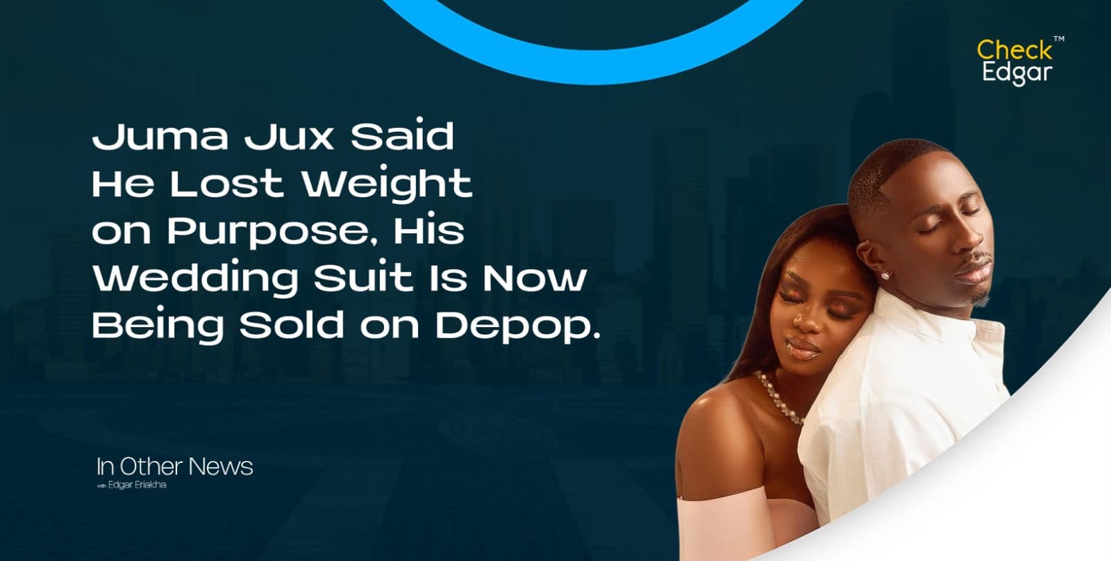Juma Jux Said He Lost Weight on Purpose, His Wedding Suit Is Now Being Sold on Depop.