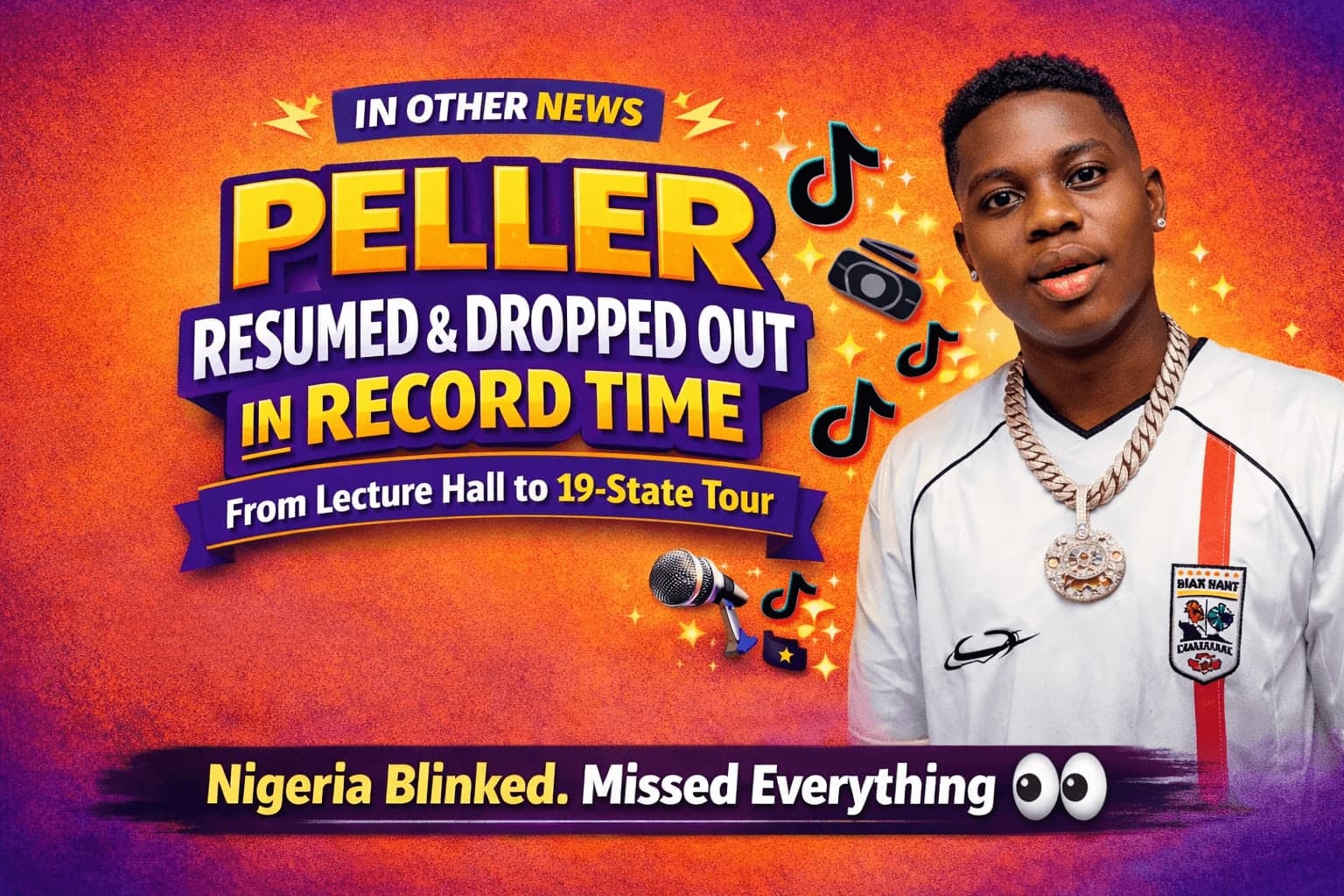 Peller Resumed University and Dropped Out Faster Than You Can Say "Matriculation" — Now He's Touring 19 States